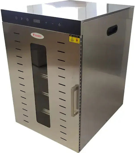 Dehydrator 24 Trays 40x28cm Up To 24kg 3 Fans & Led Lighting 2kw 46.5x57xh82cm Karamco+2 Ss-24h