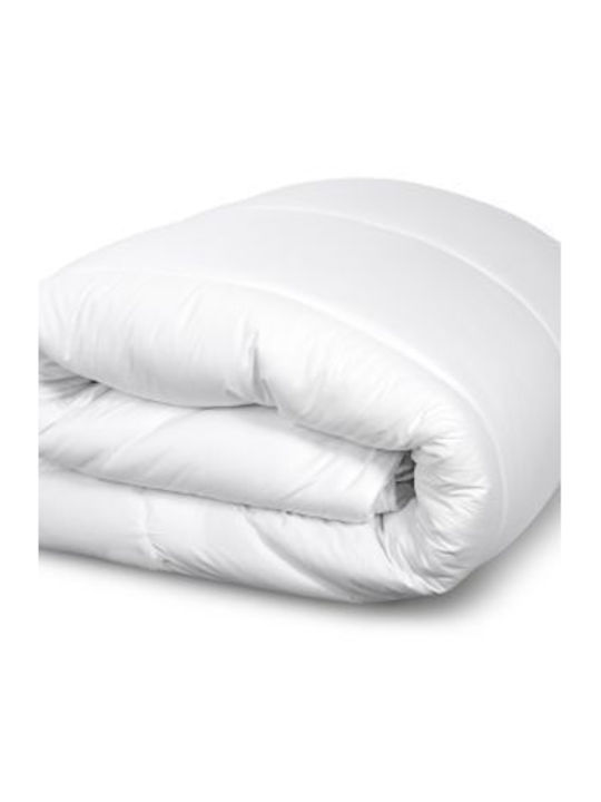 AIO Factory Πάπλωμα Μονό με Γέμιση Microfiber 160x200εκ. Λευκό