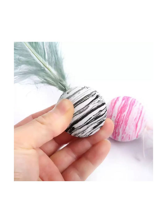 Лека Светлосиня Котешка Топка С Перца Marble