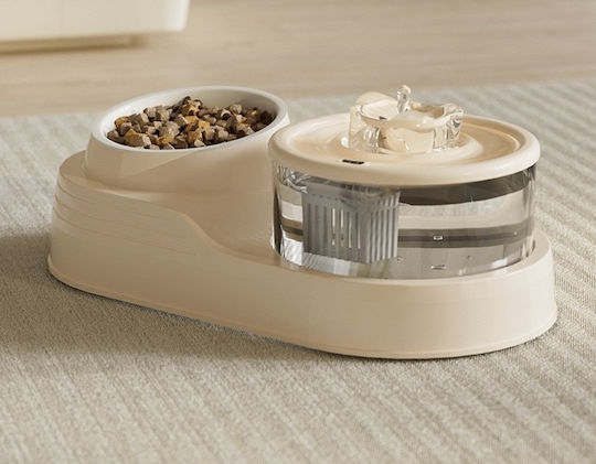 Pet's Choice Automatic Керамична Поилка / Фонтан за Куче и Котка Стилус 1.25л Жълт Цвят