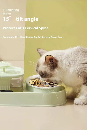 Pet's Choice Automatic Керамична Поилка / Фонтан за Куче и Котка Стилус 1.25л Жълт Цвят