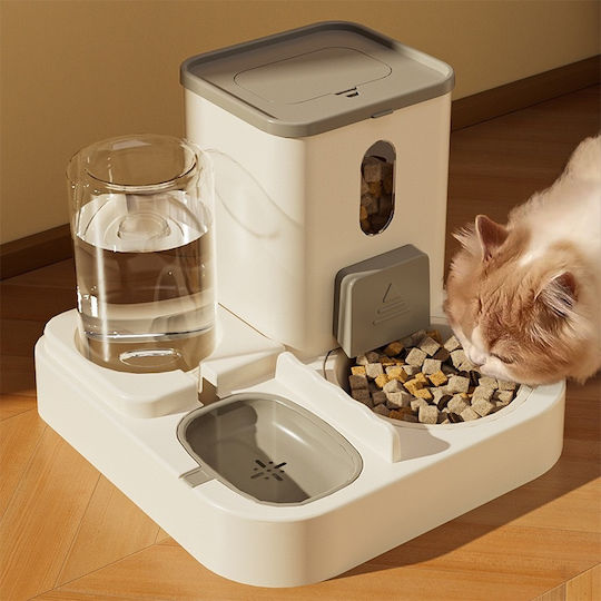 Pet's Choice Futter- und Wasserschale für Hund & Katze mit Gestell 800ml in Weiß Farbe