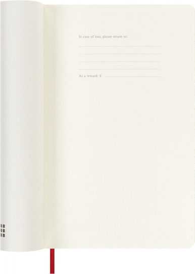 Moleskine Classic Weekly Planner 2026/2027 Weekly 18 Months Large 13x21 Soft Cover Scarlet Red 8056999279837