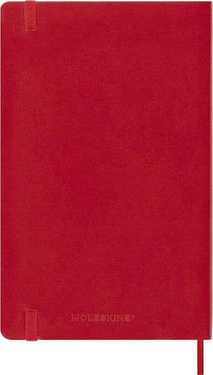 Moleskine Classic Weekly Planner 2026/2027 Weekly 18 Months Large 13x21 Soft Cover Scarlet Red 8056999279837