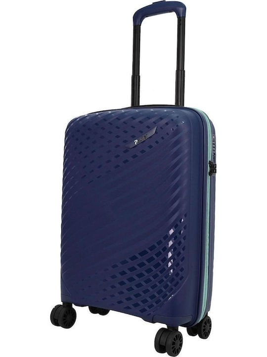 Paulter Cabin Hard Blue Travel Suitcase Height 55cm