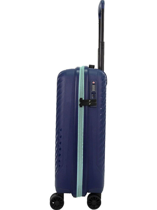 Paulter Cabin Hard Blue Travel Suitcase Height 55cm