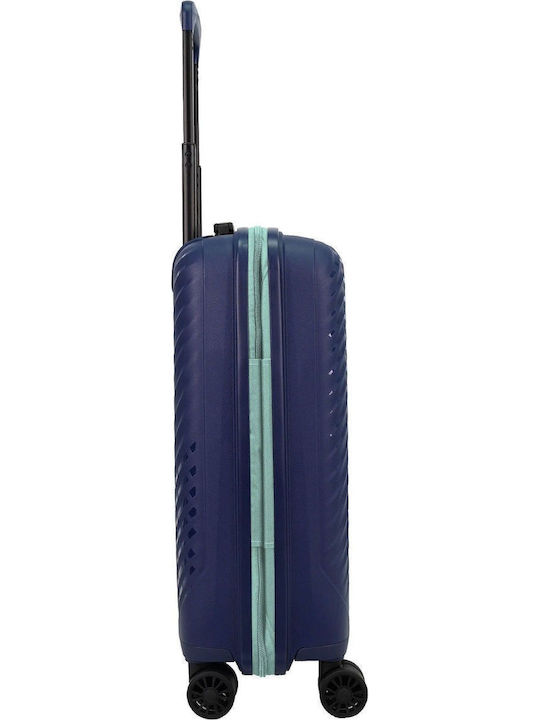 Paulter Cabin Hard Blue Travel Suitcase Height 55cm