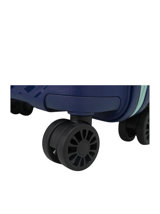 Paulter Cabin Hard Blue Travel Suitcase Height 55cm