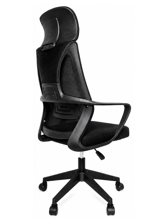 UNIHOME Highline Bürostuhl mit Einstellbaren Armen Schwarz
