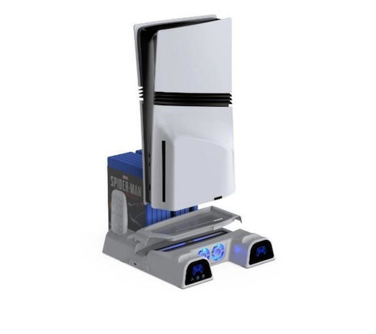 Yaxo Ladestation Für PS5 / PS5 Slim Weiße
