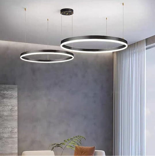 Jiju Lumini Suspendate Negru LED