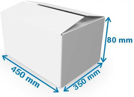 Кутия за опаковане Бяла П45 x Ш35 x В8см