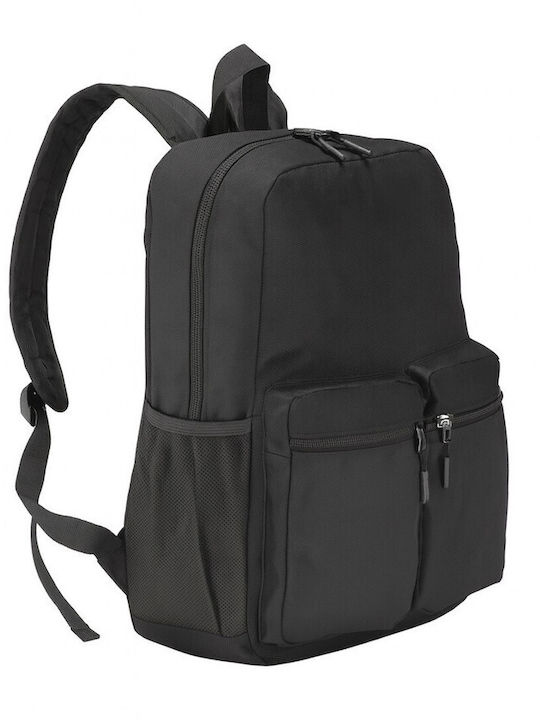 Sol's Schulranzen Rucksack mit Flaschenhalter Schwarz 33 x 12 x 42cm