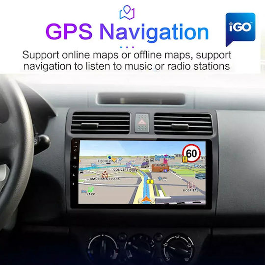 Hyper Car Audio System for Suzuki Swift 2006 Bluetooth USB WiFi GPS Apple CarPlay Android Auto with 10" Touch Screen