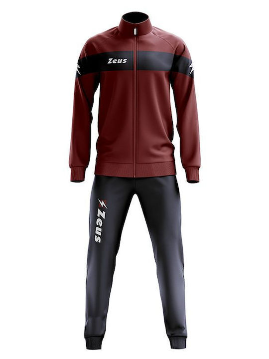 Set trening lucios albastru marin/burgundy