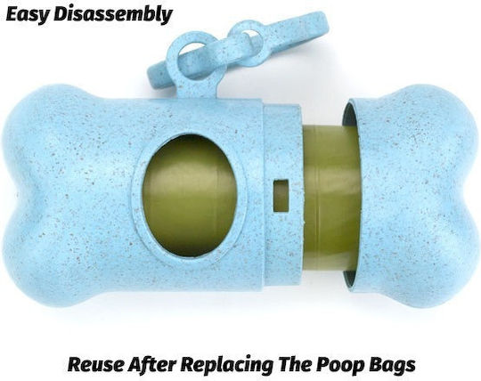 Bone Blue Dog Excrement Removal Bag Case