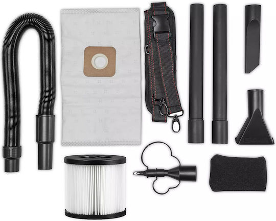 Einhell TP-VC 18/10 Li BL L-Solo Rechargeable Wet-Dry Vacuum Without Charger and Battery with Plastic 10 L Drum Red