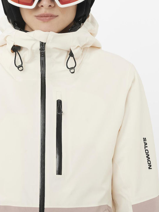 Salomon LC2621000 Дамско яке за Ски и Snowboard Бяло