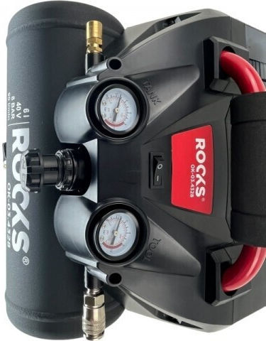 Rooks Vevor Luftkompressor mit 1hp Leistung und Luftkammer 6lt