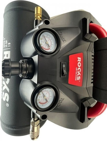 Rooks Vevor Luftkompressor mit 1hp Leistung und Luftkammer 6lt