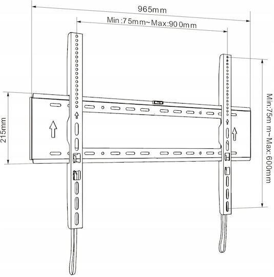 Art Wall Mounted TV Mount Up To 120"