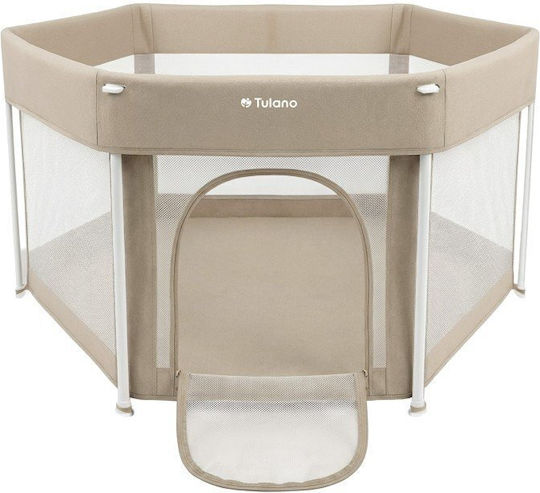 Tulano Patut pliabil cu saltea bej 70cm