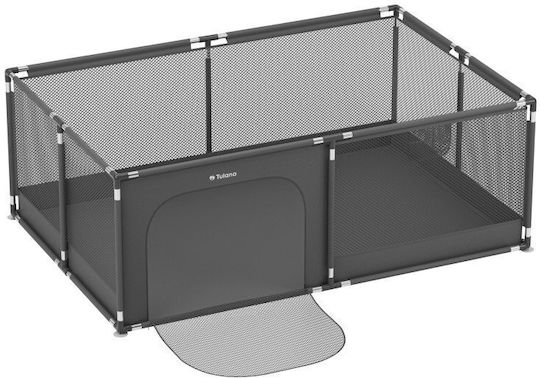 Tulano Patut pliabil cu saltea gri 180x120cm