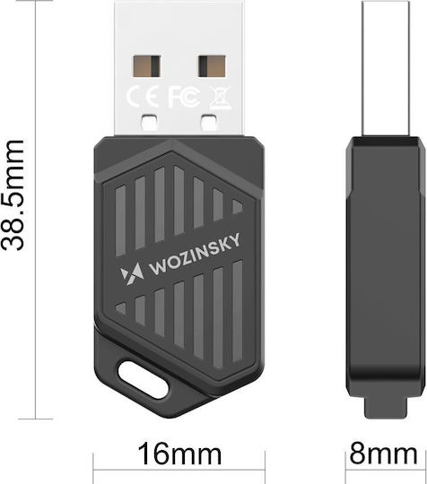 Wozinsky WAX-900 USB Network Adapter with Wireless Wi-Fi Connection 900Mbps