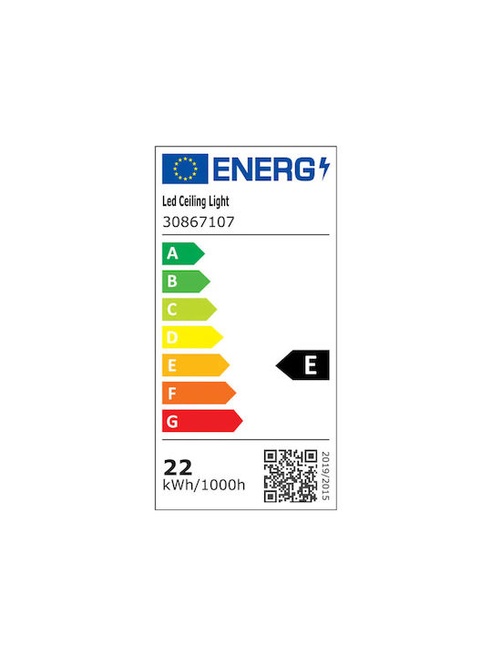 Jiju Plafonieră de tavan 25 cm cu LED integrat