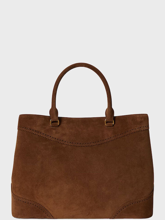 Lauren Leather Women's Shoulder Bag Orange
