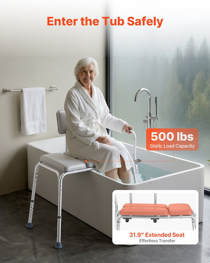 Vevor Toilet Chair with Backrest GDSYGZYTLSLB1UMXX001V0