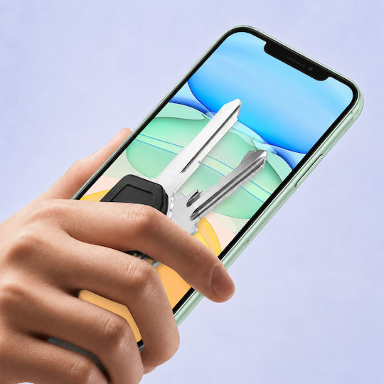3mk Pack 2 Tempered Glass Iphone 11 Applicator Frame Black Transparent