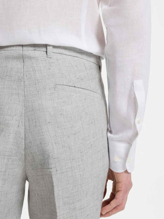 Men's Slim Fit Grey Trousers