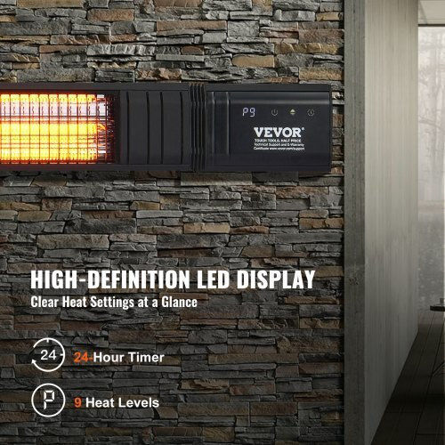 Vevor Ηλεκτρική Θερμάστρα Υπερύθρων με Ισχύ 3kW