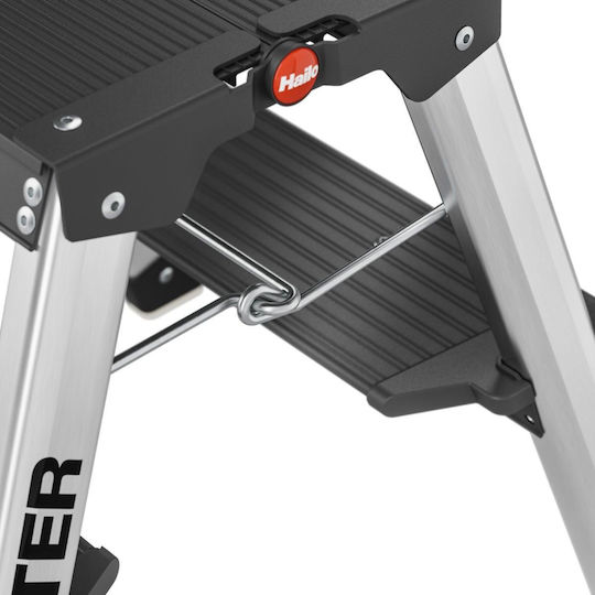 Hailo Aluminum Step Ladder with 1 Step 41cm