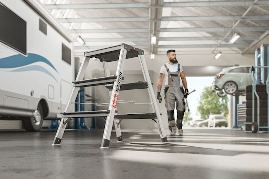 Hailo Aluminum Step Ladder with 1 Step 41cm