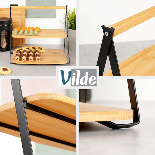 Vilde Μεταλλική Εταζέρα 2 Ορόφων Μαύρη Π28xΜ20xΥ27.5cm Vilde Μεταλλική Εταζέρα 2 Ορόφων Μαύρη Π28xΜ20xΥ27.5cm