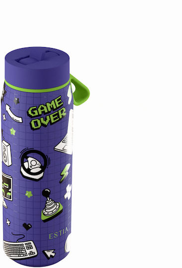 Estia Pulse Save the Aegean Recyclable Thermos Bottle Stainless Steel BPA Free 500ml Game Over