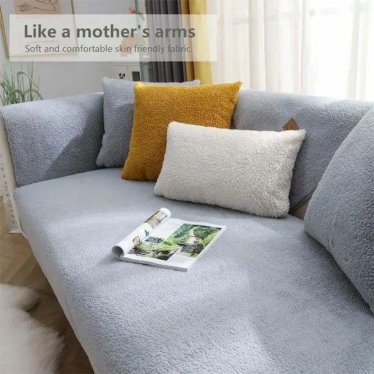 Ελαστικό Κάλυμμα Τριθέσιου Καναπέ Gray 90x180cm