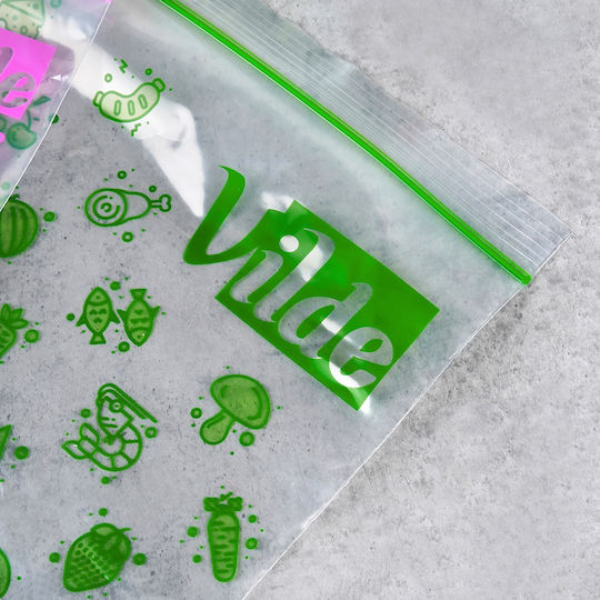 Resealable Food Bags 20.5x21 Cm 24x29 Cm 40 Pcs
