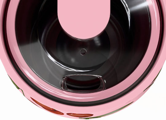 Estia Lens Save The Aegean Чаша Термос Неръждаема Стомана Без BPA 360ml Cherry Rose с Сламка