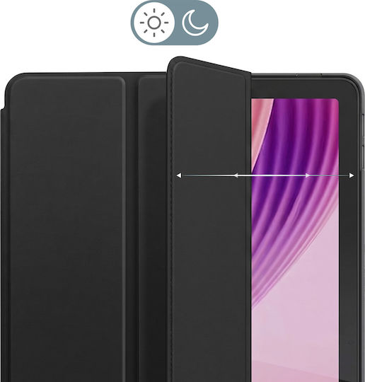 Avizar Slim Trifold Case Lenovo Tab 10.1 2025 Foldable Flap Pro Use 2 Angles Black