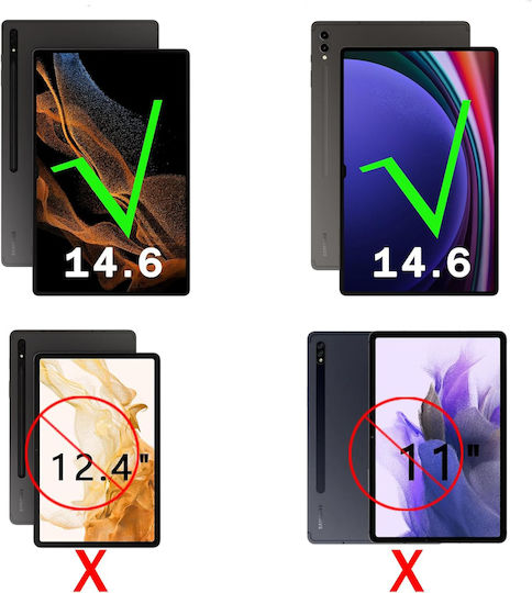 Flip Cover mit Tastatur für Samsung Galaxy Tab S10 S9 S8 Ultra