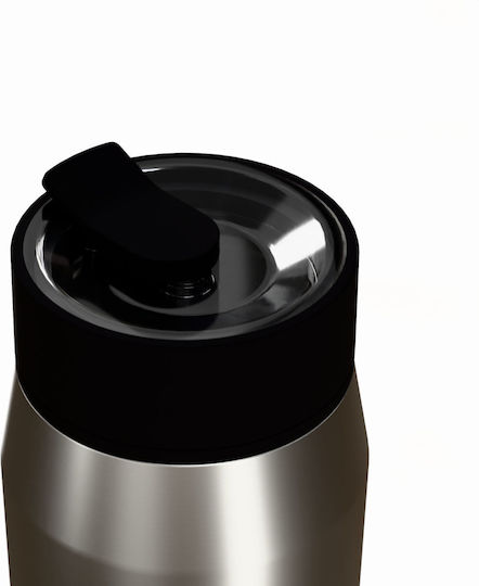 Estia Lens Save The Aegean Thermos Bottle Stainless Steel BPA Free 360ml Brushed with Straw