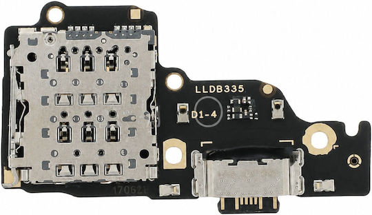 Clappio Usb-c Порт За Зареждане Sim Четец Redmi Note 13 4G Черен