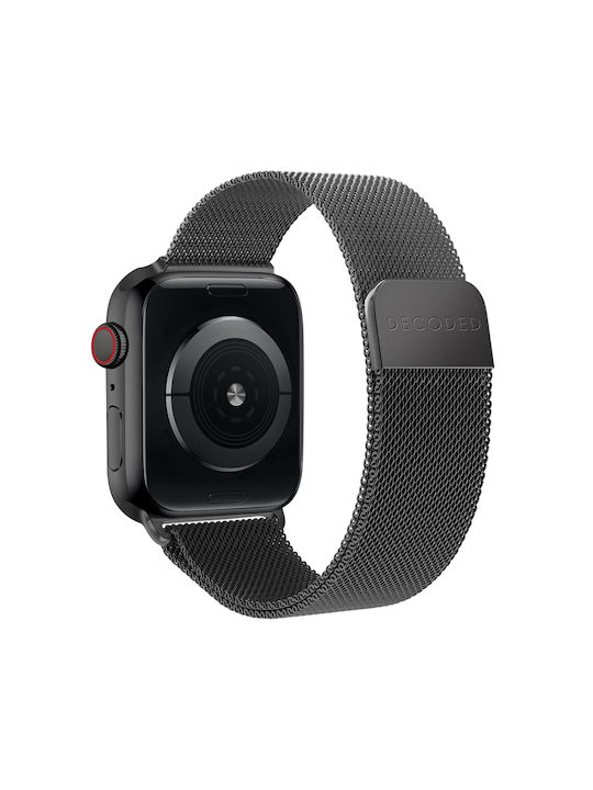 Decoded Milanese Loop Apple Watch 38 40 41 42mm Stainless Steel Black