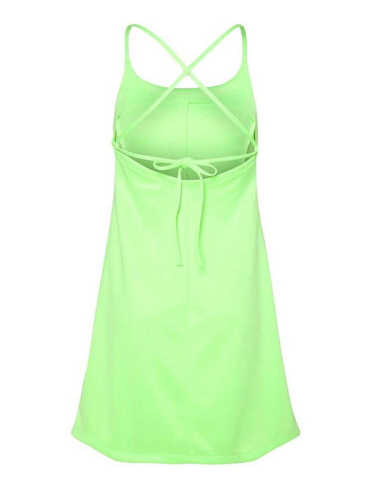 Sportswear Icon Clash Καλοκαιρινό Mini Αθλητικό Φόρεμα με Τιράντα Πράσινο