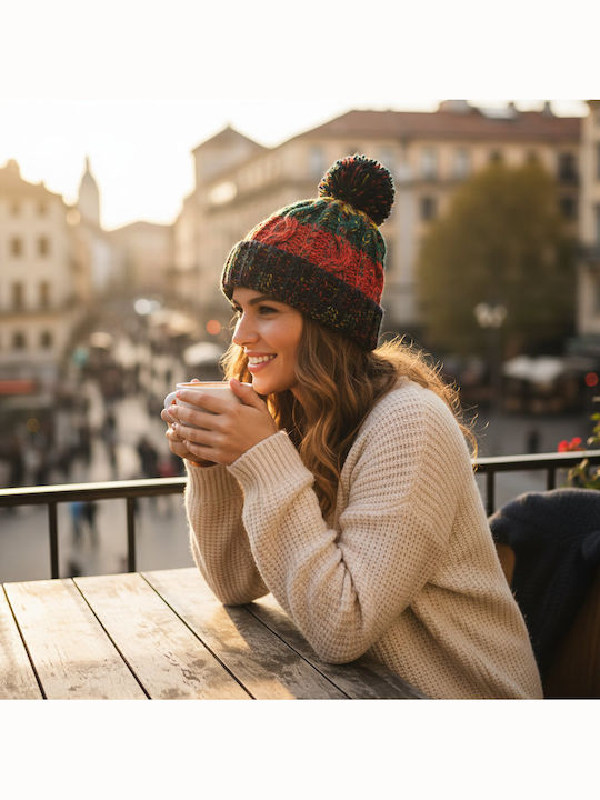 Pom Pom Beanie Unisex Knitted Beanie