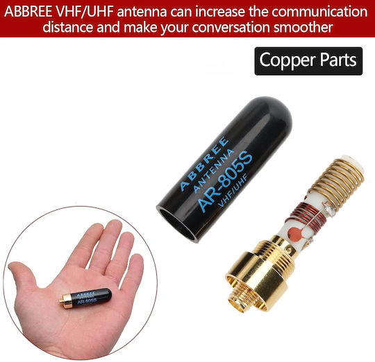 Baofeng Антена за Радиостанция UHF/VHF Съвместима с Baofeng, Quansheng, Kenwood, Puxing, Hyt, Tyt, Linton, Weirwei, Wouxun