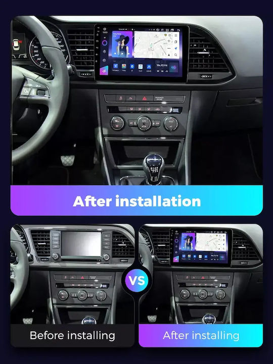 Seat Leon 2014 Android Мултимедия Carplay Androidauto GPS Вграден Wi-Fi Bluetooth SH72